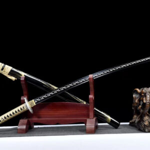 Katana Black And Gold Hilt