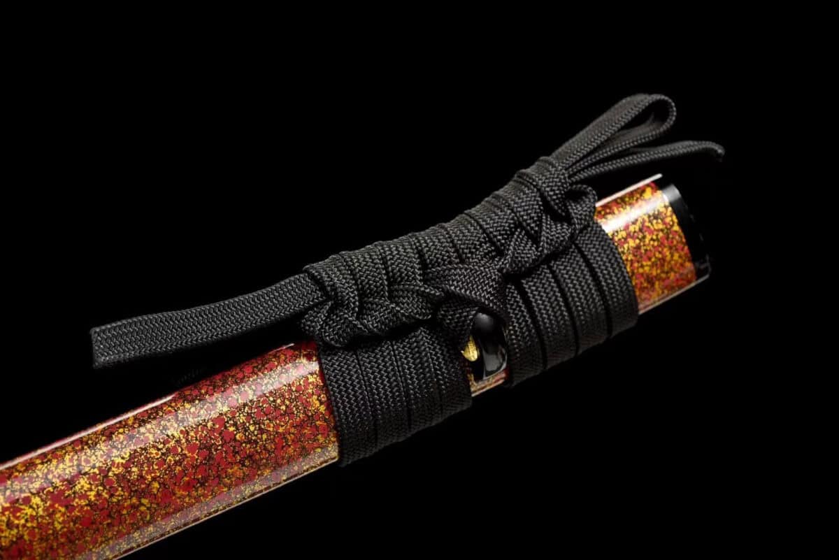 Red And Brown Japanse Swords Set