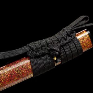 Red And Brown Japanse Swords Set