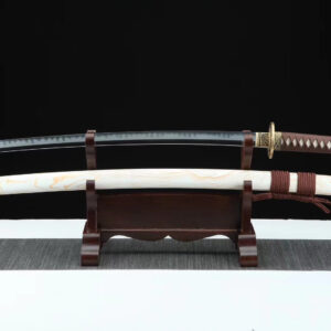 White And Brown Waves Katana