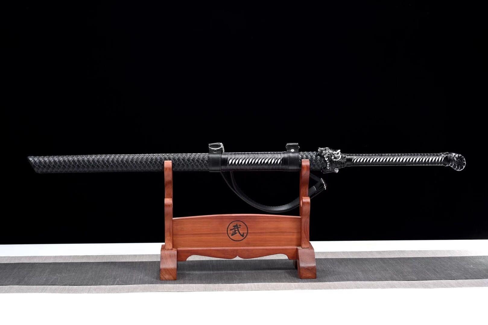 Tiger Head Chinese Blue Sword