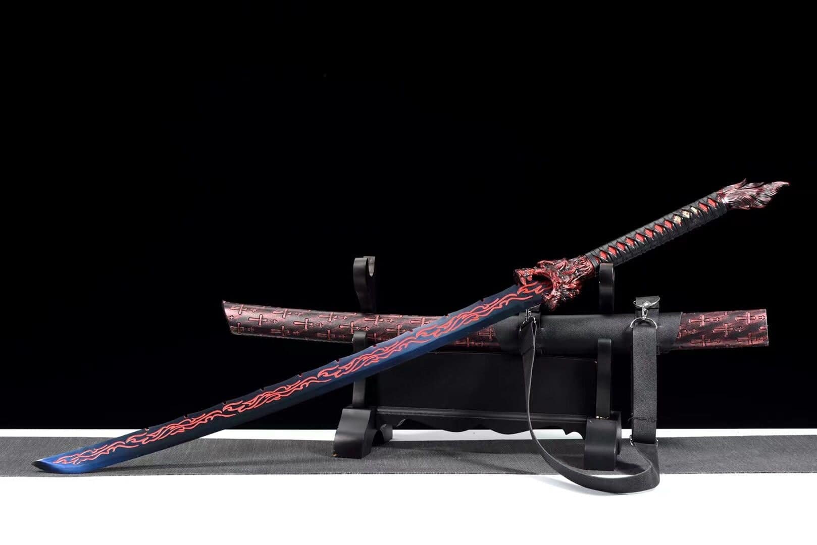Red Flame Wolf Chinese Sword