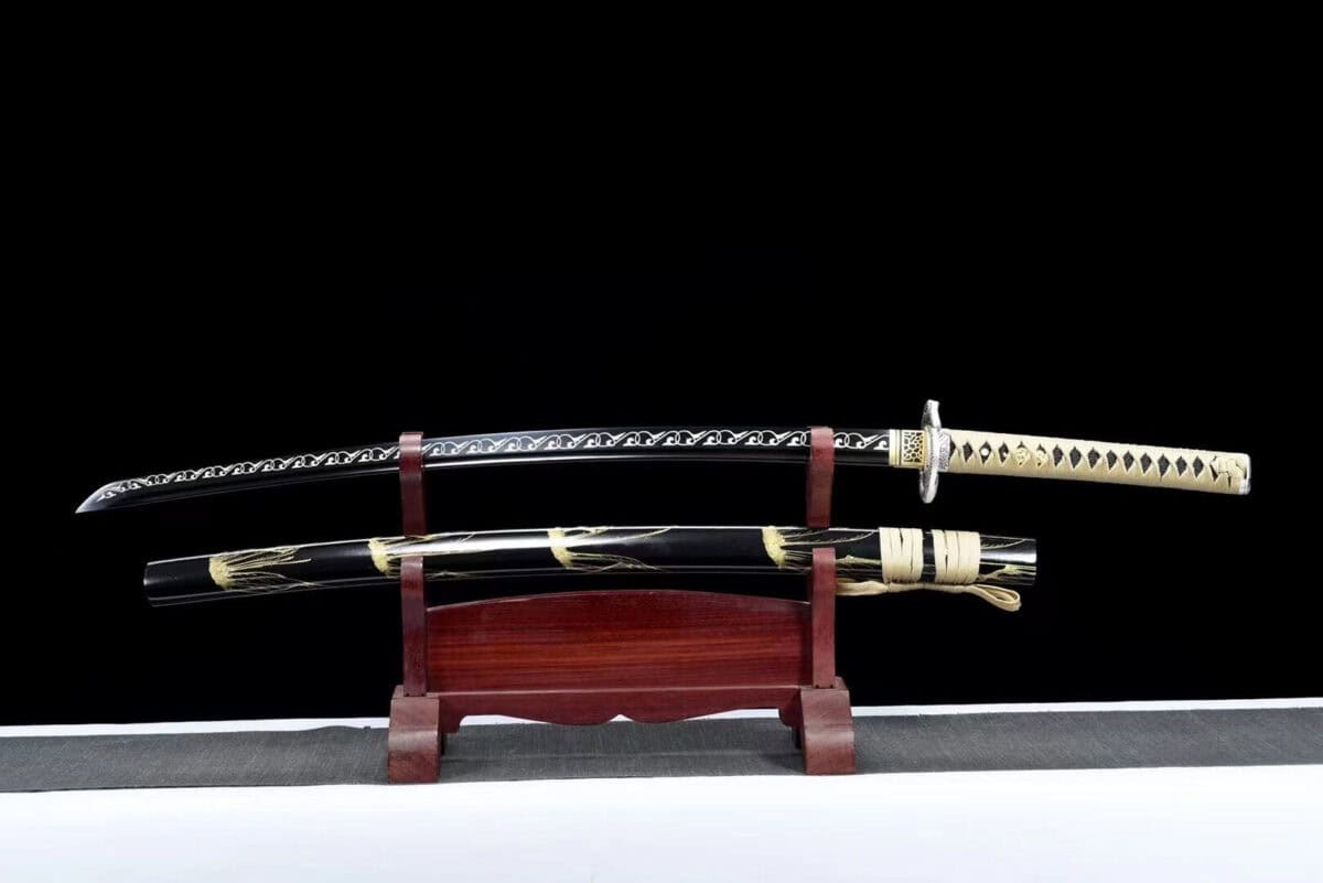 Katana Black And Gold Hilt