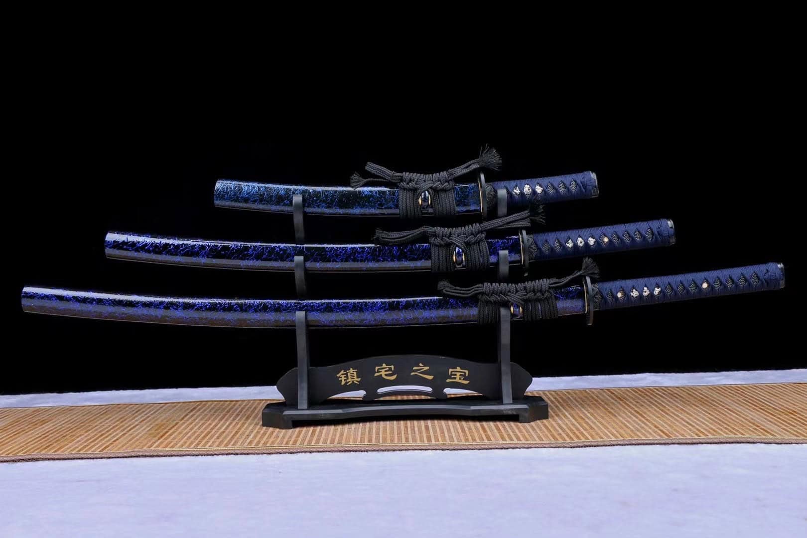 Blue Katana Sword Set
