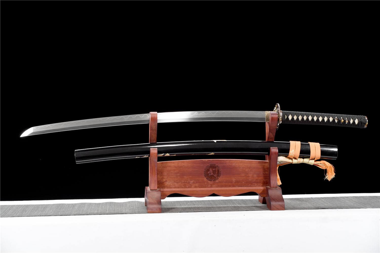 Black Sanmai Blade Steel Katana