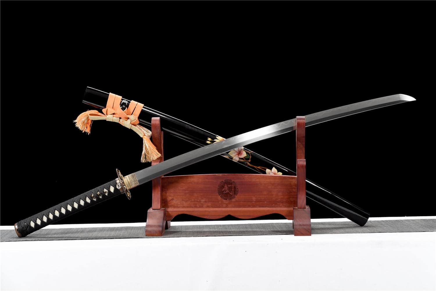 Black Sanmai Blade Steel Katana