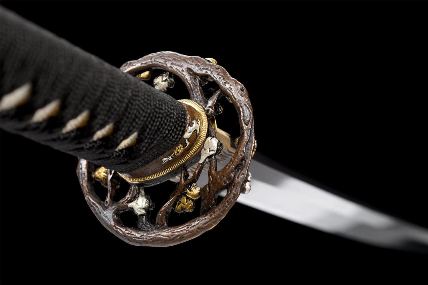Black Sanmai Blade Steel Katana