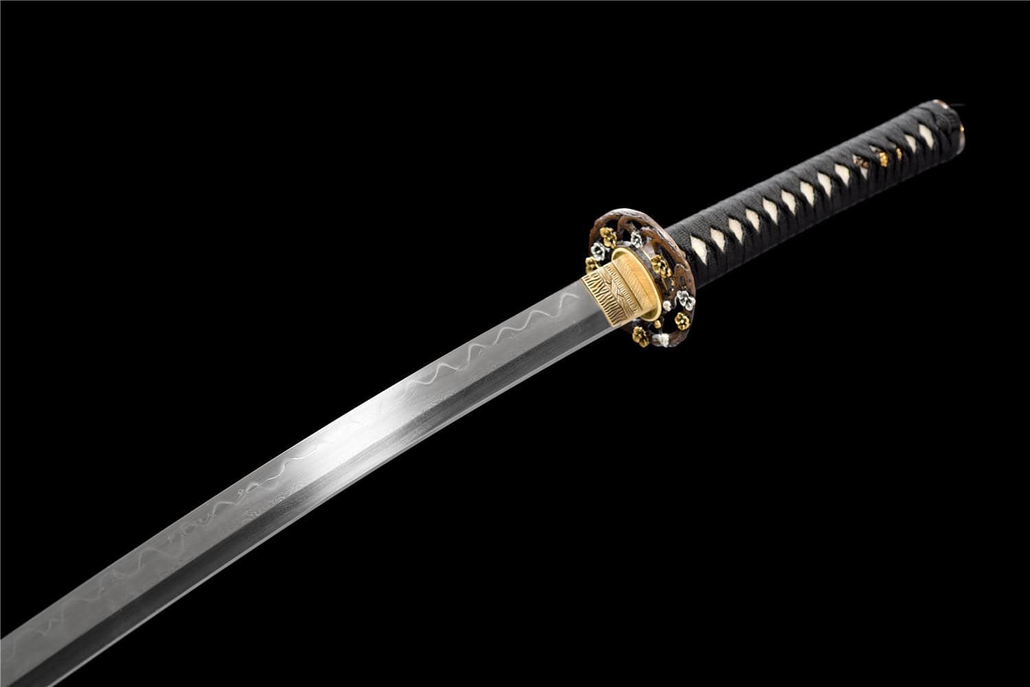 Black Sanmai Blade Steel Katana