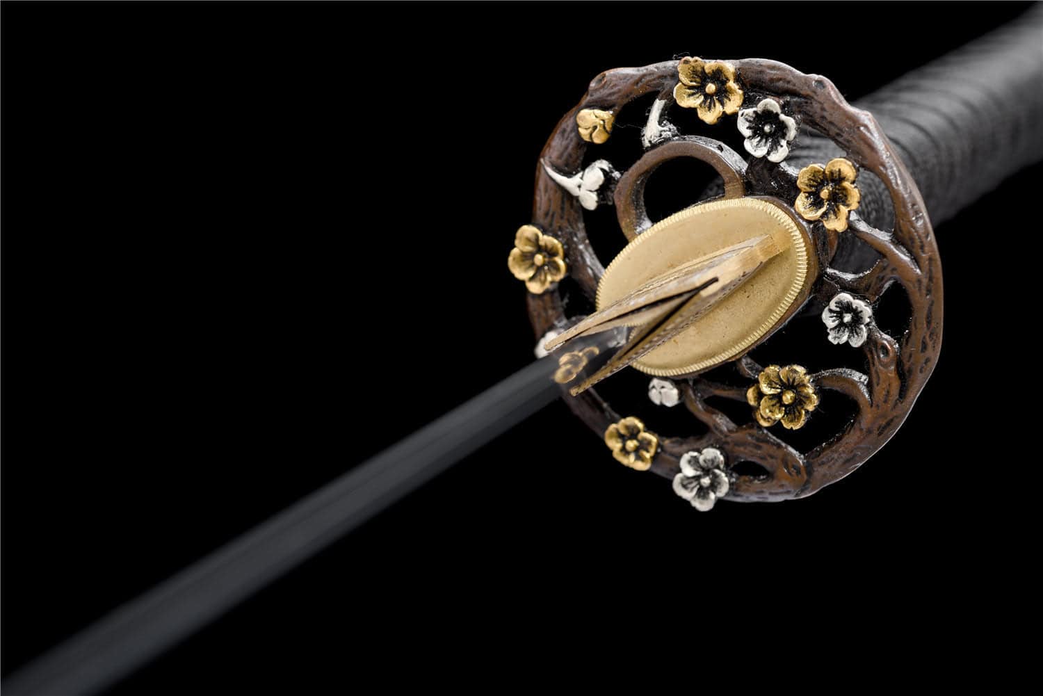 Black Sanmai Blade Steel Katana