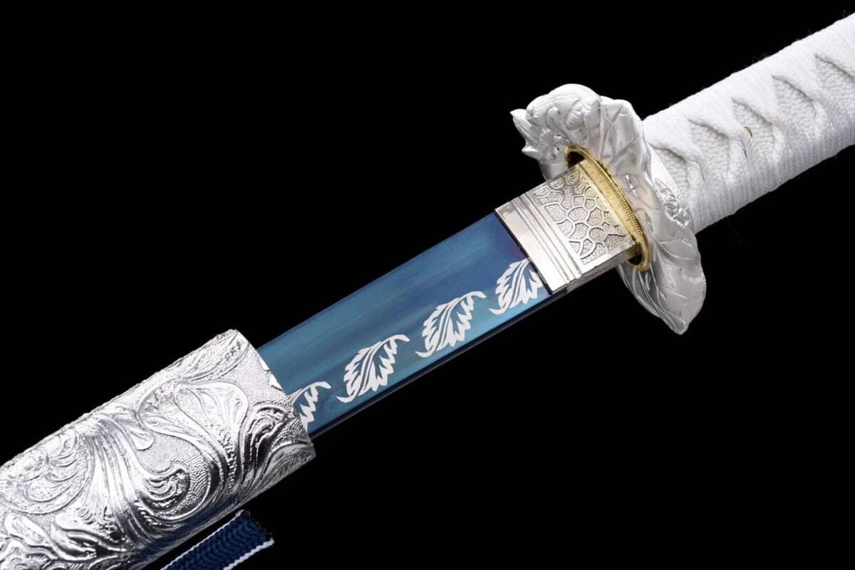 White And Blue Katana