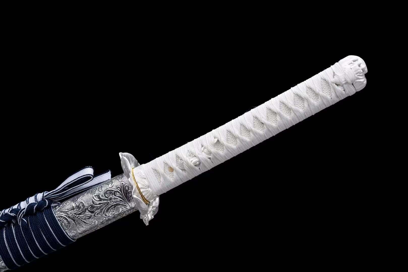 White And Blue Katana