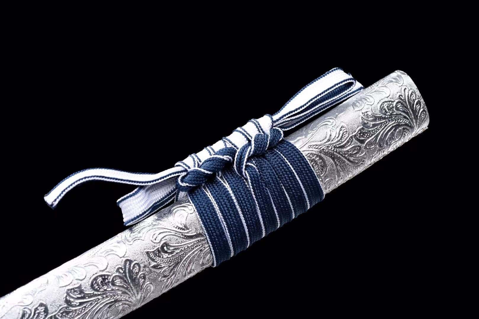 White And Blue Katana