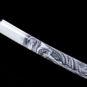 Baked Purple And White Japanese Samurai Sword