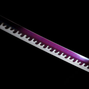 Baked Purple And White Japanese Samurai Sword