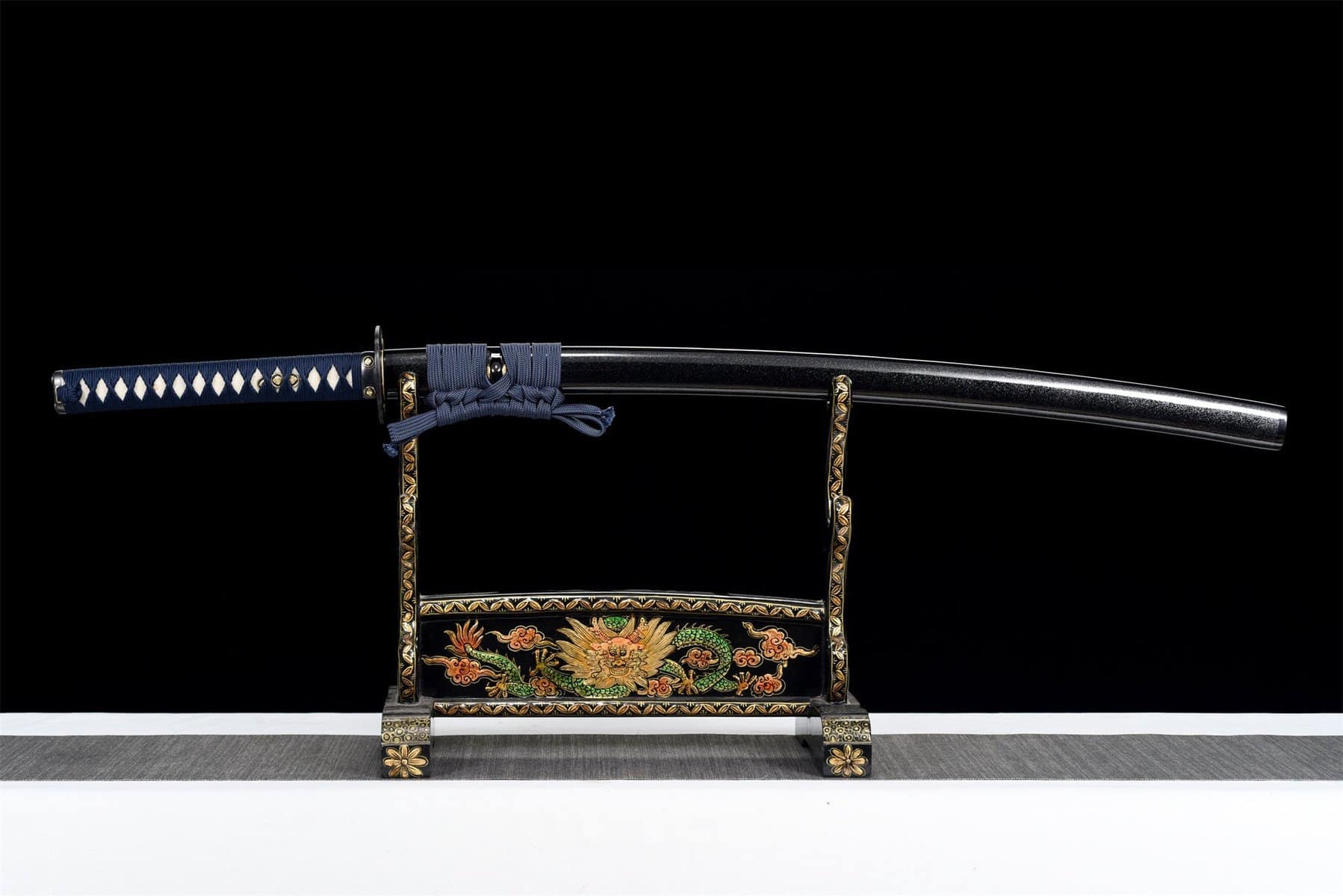 Black And Blue T10 Steel Katana