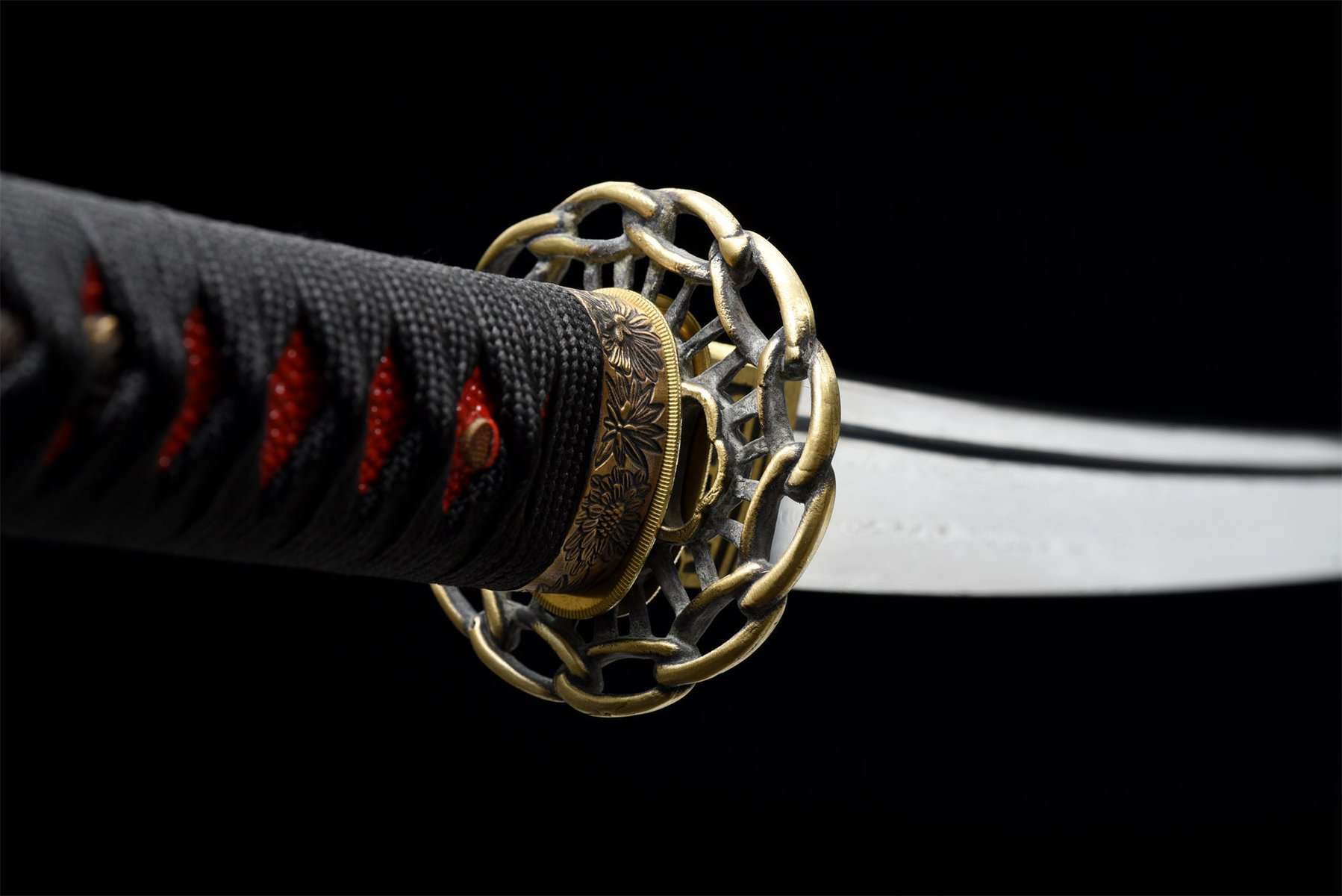 Black And Red Samurai Wakisashi