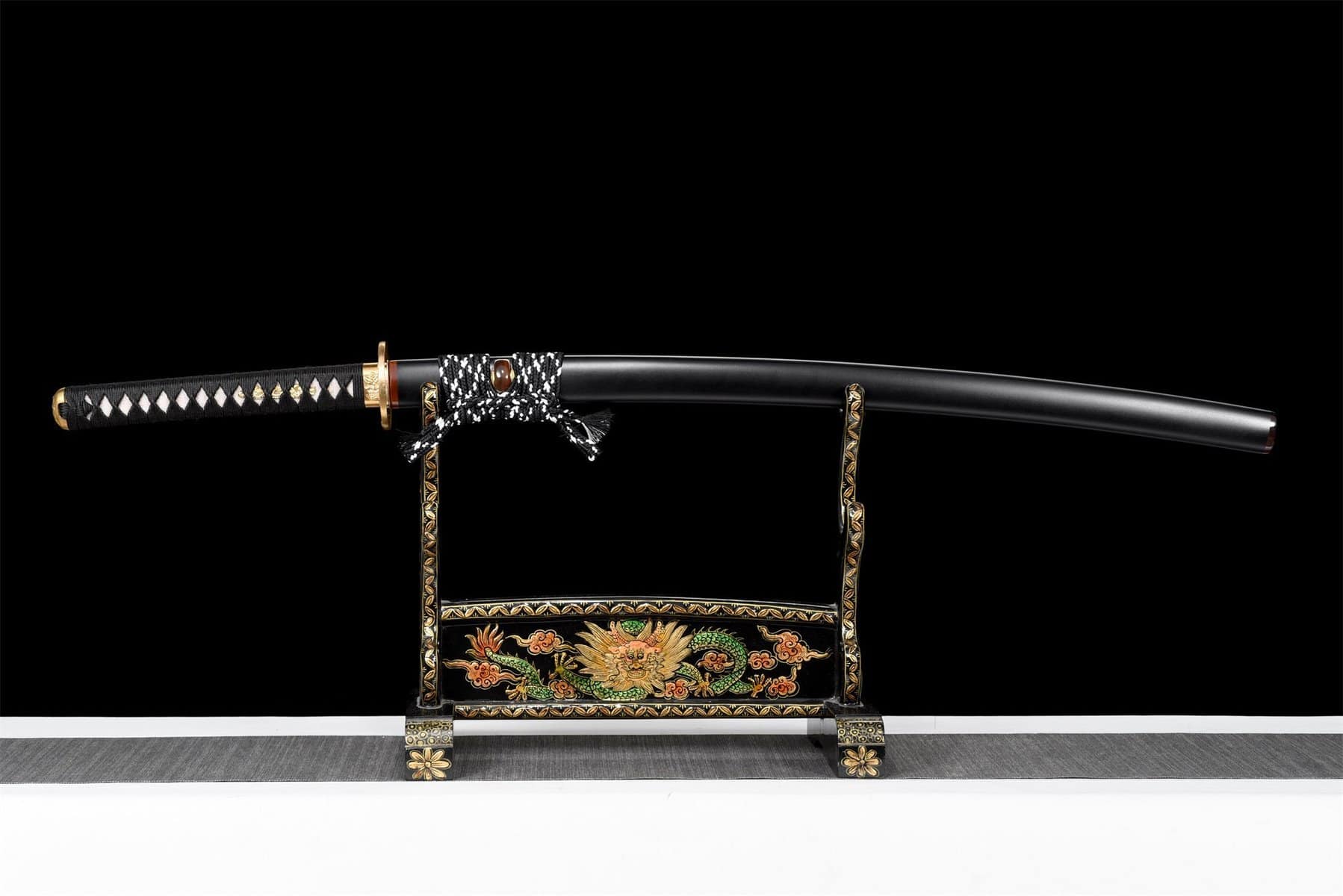 Black Carbon Steel Katana
