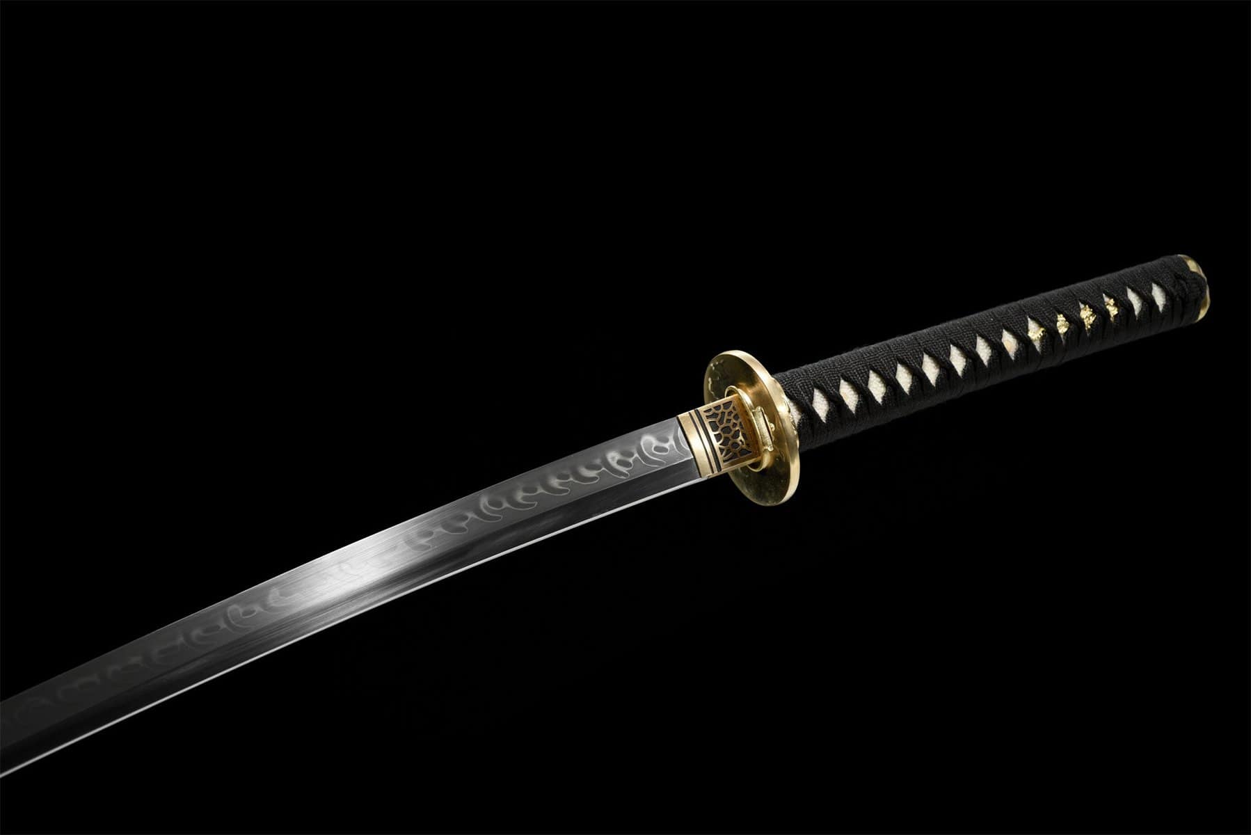 Black Carbon Steel Katana