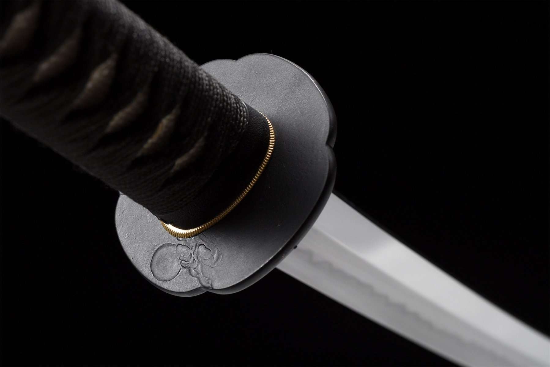 Black Katana With White Rope
