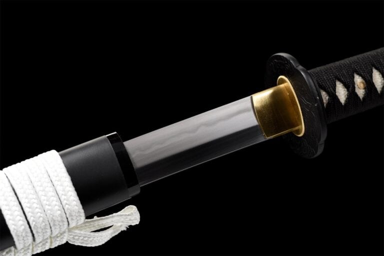 Black Katana With White Rope