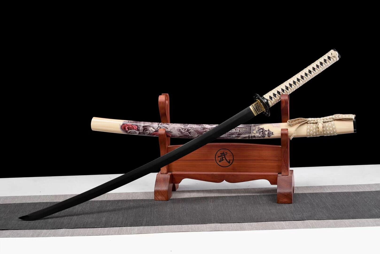 Japanese Katana Black Blade
