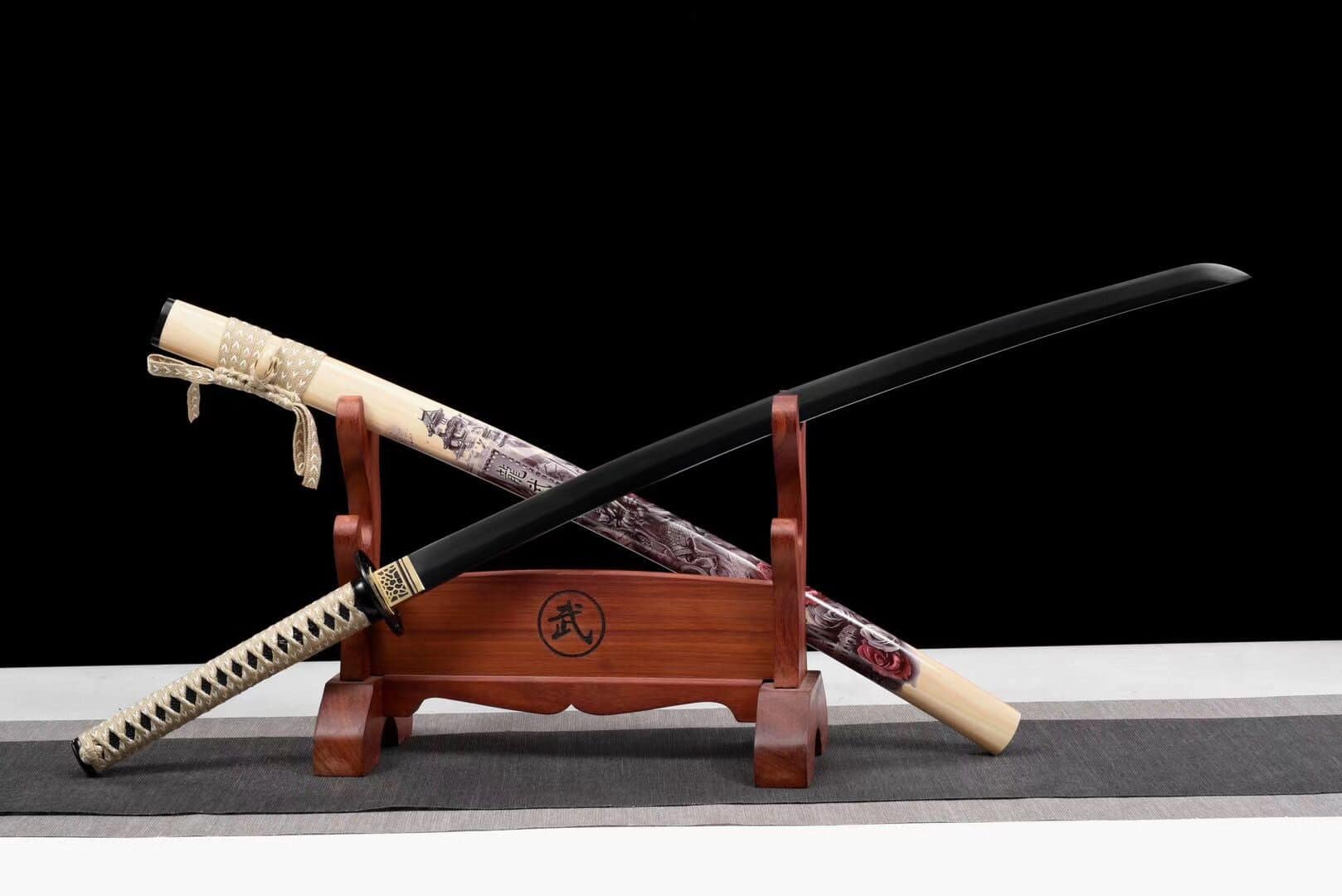 Japanese Katana Black Blade