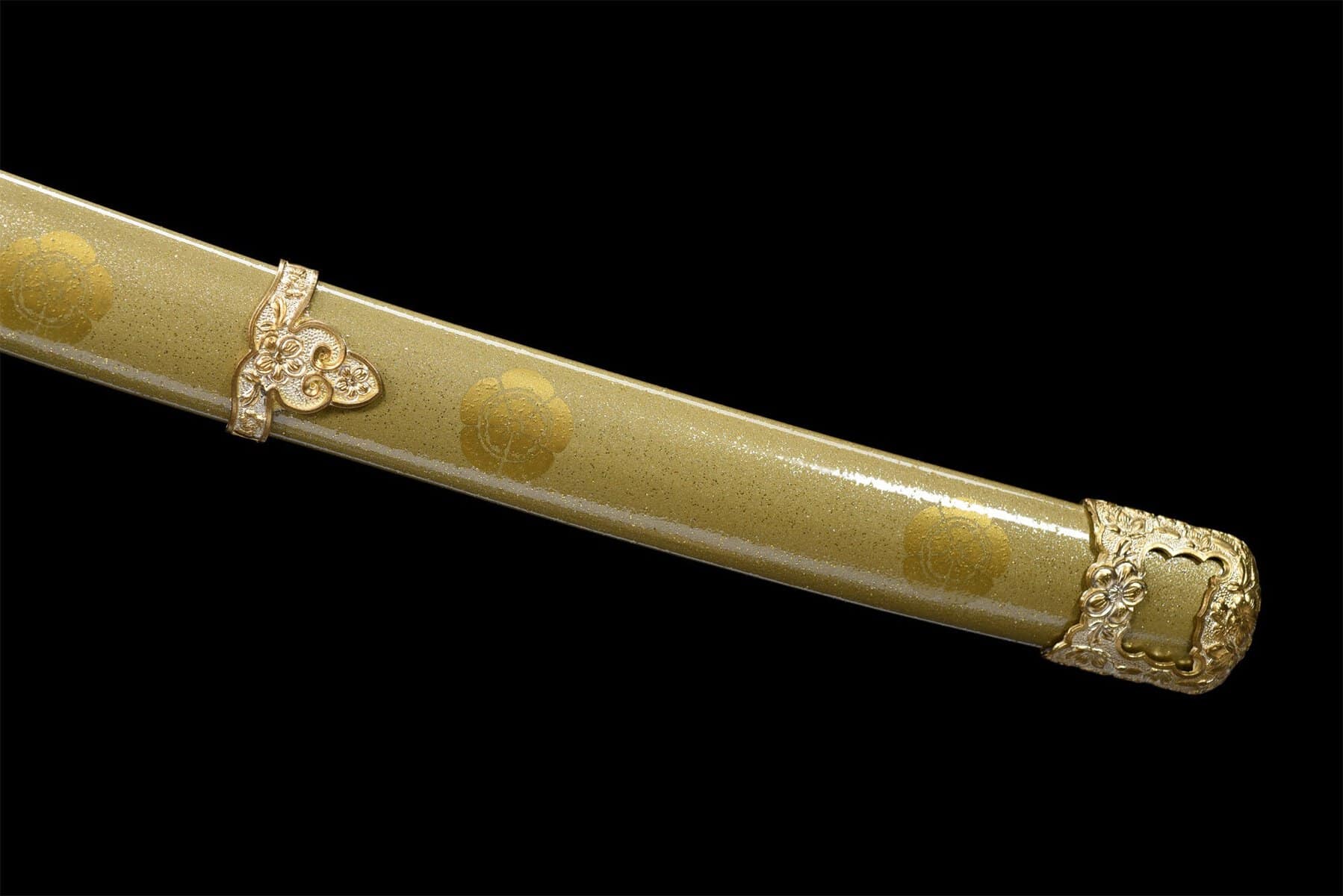 Blue And Gold Tachi Sword