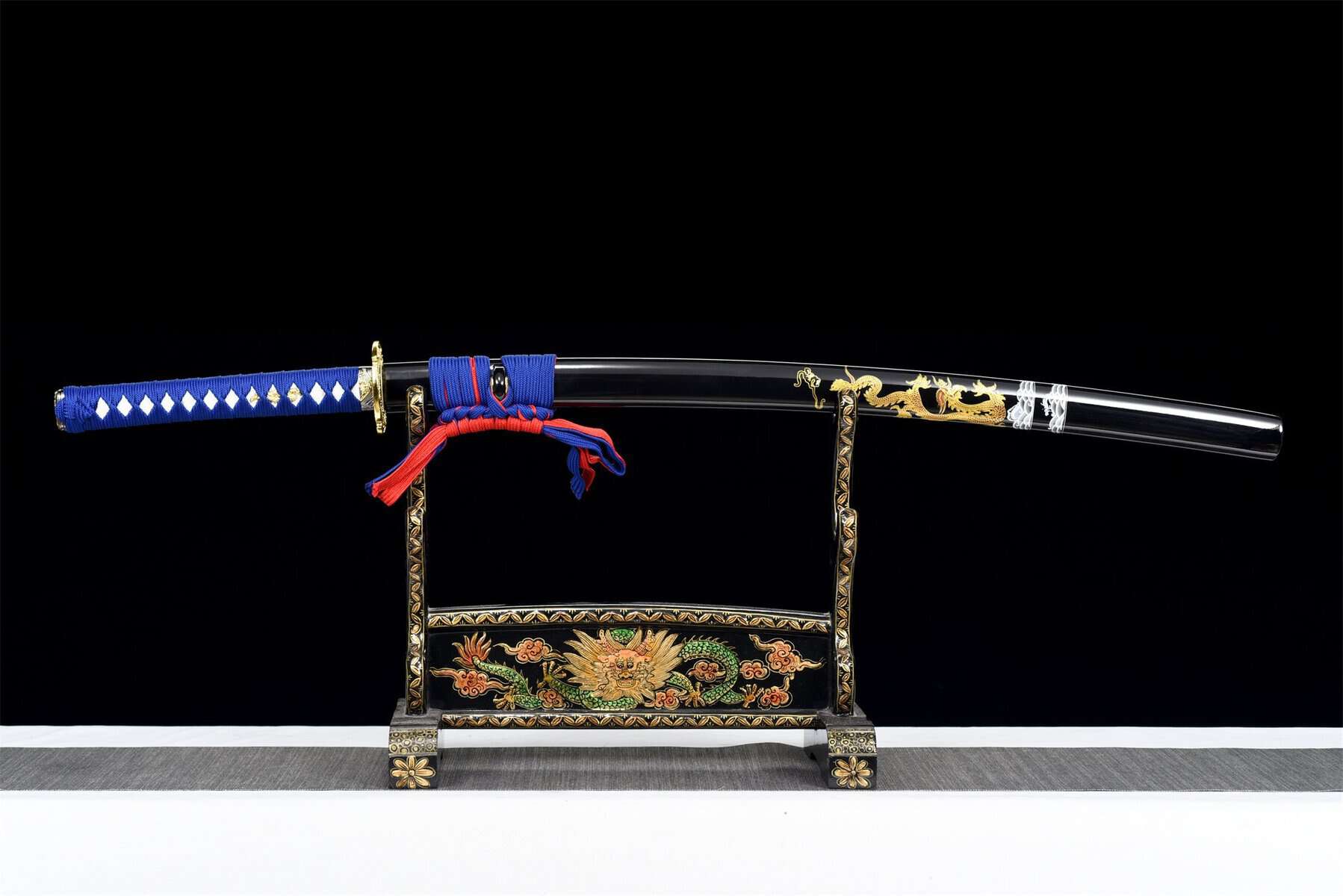 Blue Water Dragon Katana