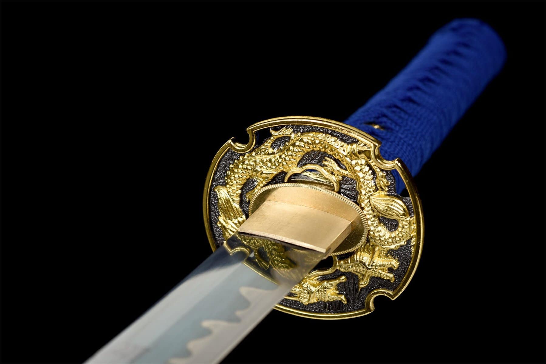 Blue Water Dragon Katana