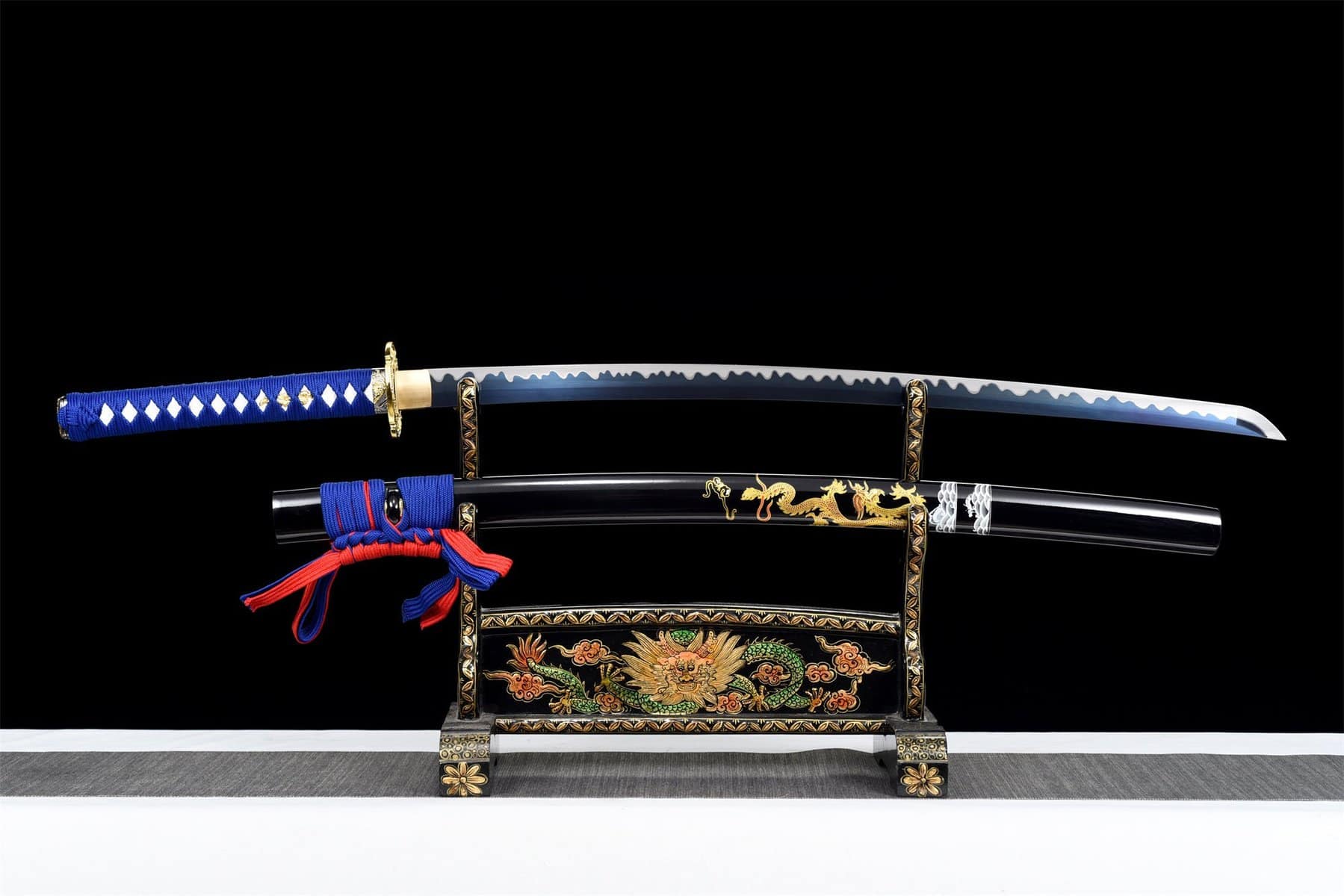 Blue Water Dragon Katana