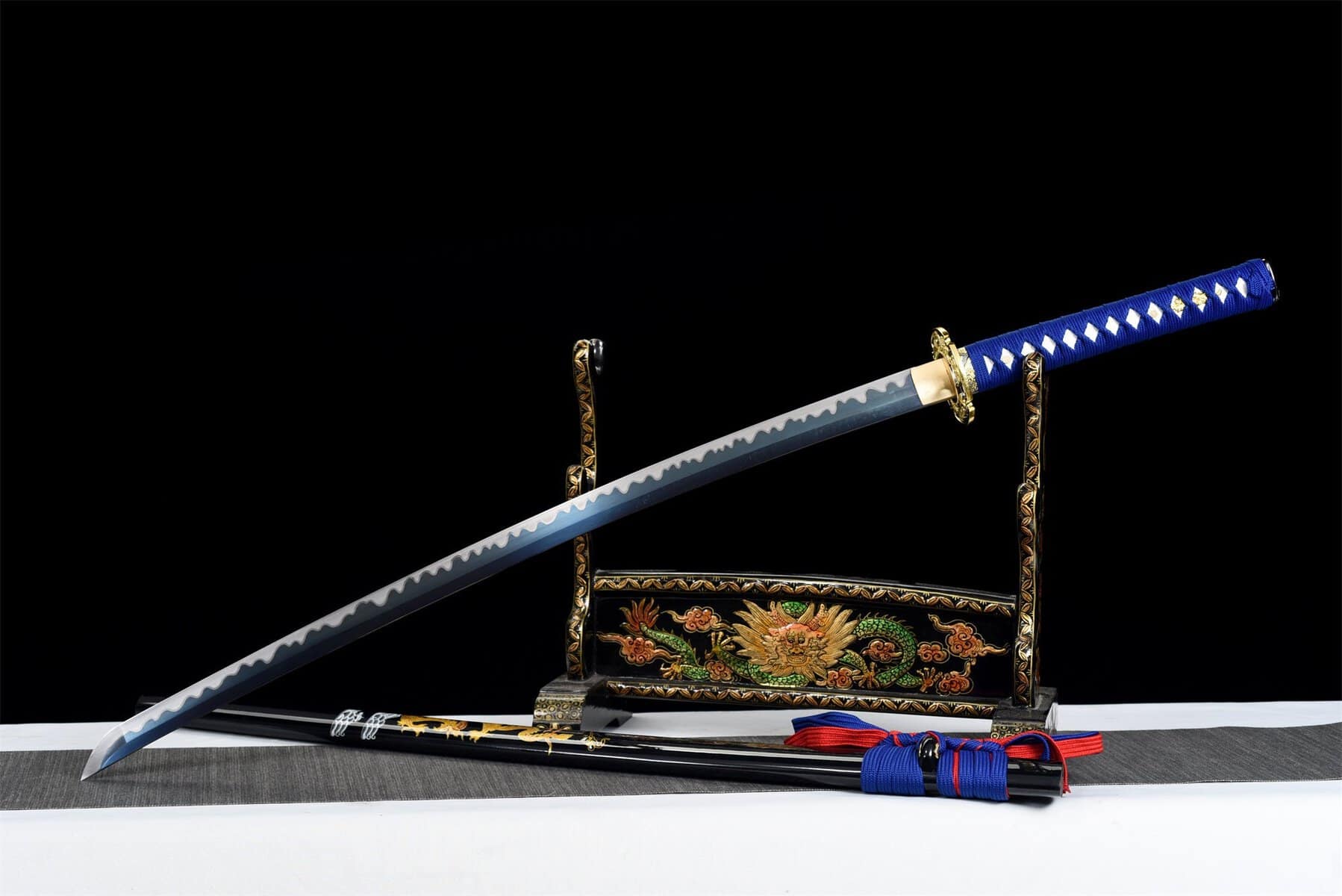 Blue Water Dragon Katana