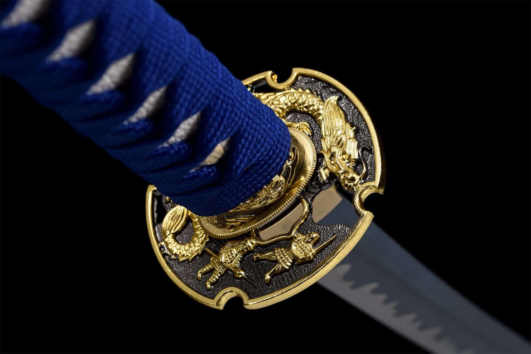 Blue Water Dragon Katana