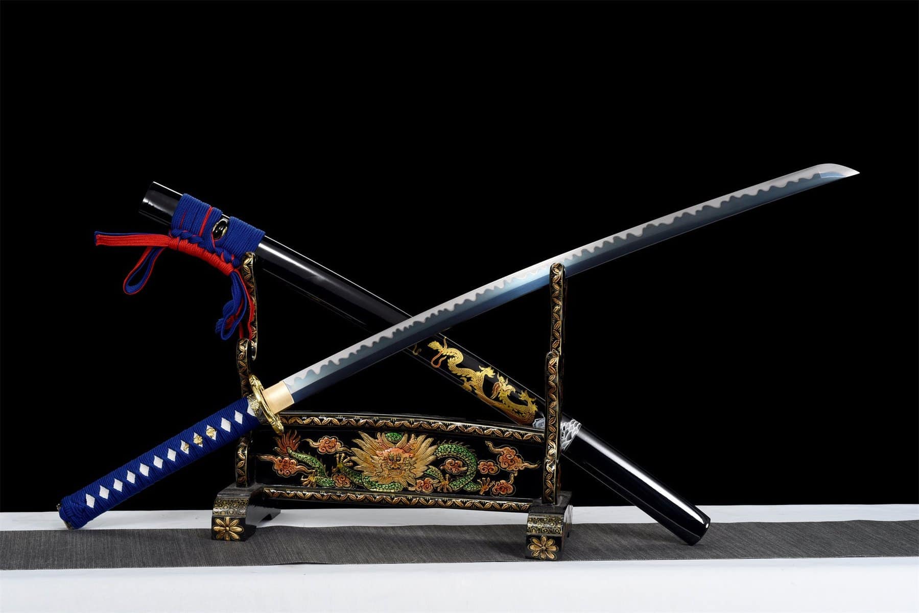 Blue Water Dragon Katana