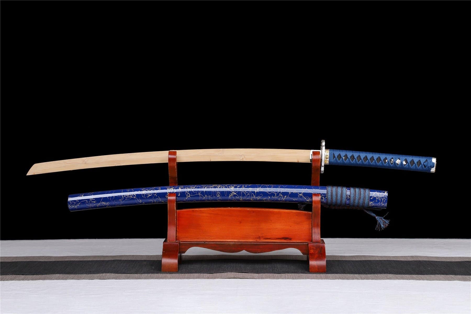 Blue Wooden Katana