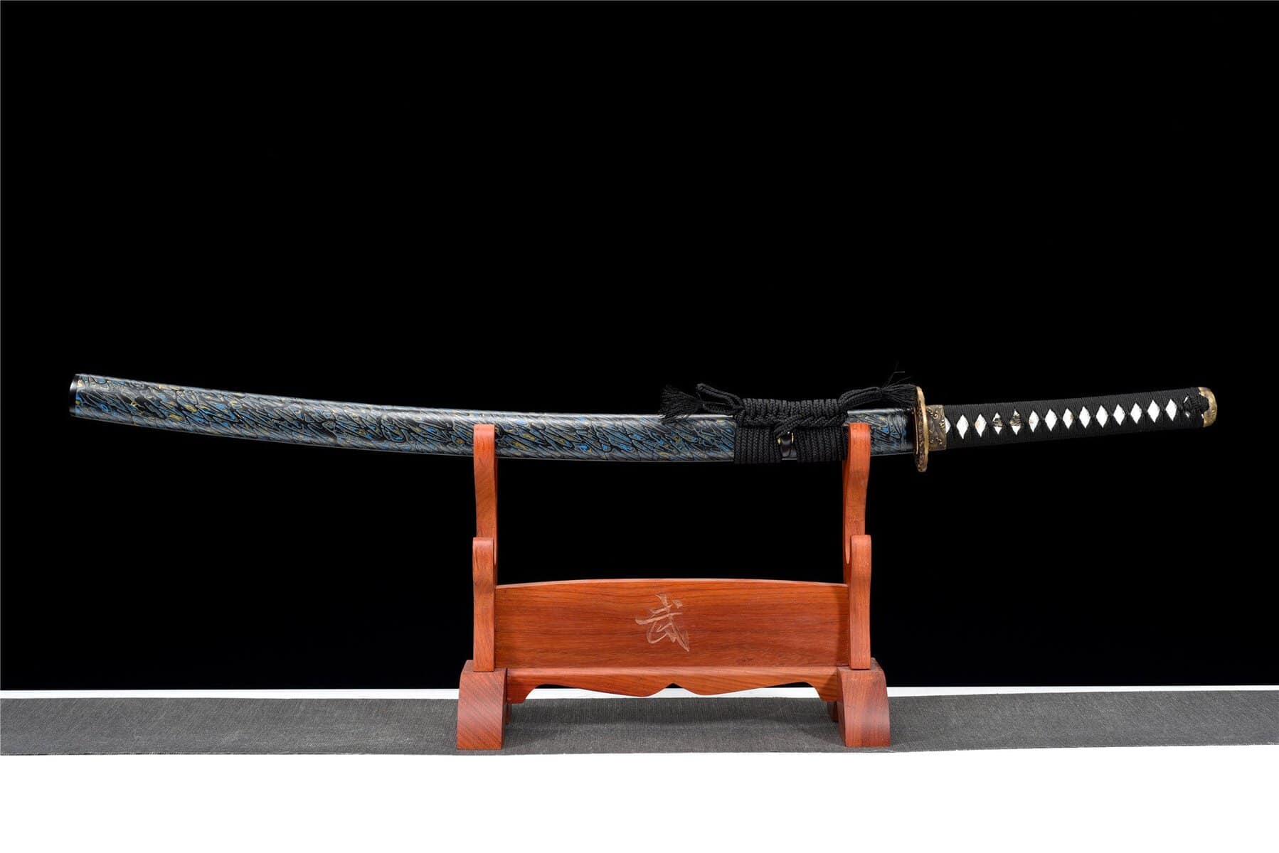 Dark Blue Katana Sword