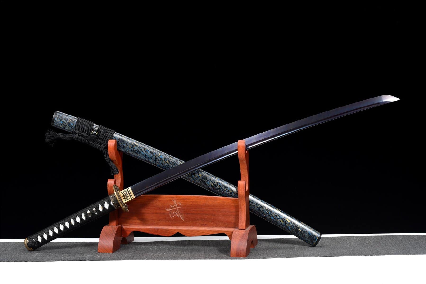 Dark Blue Katana Sword