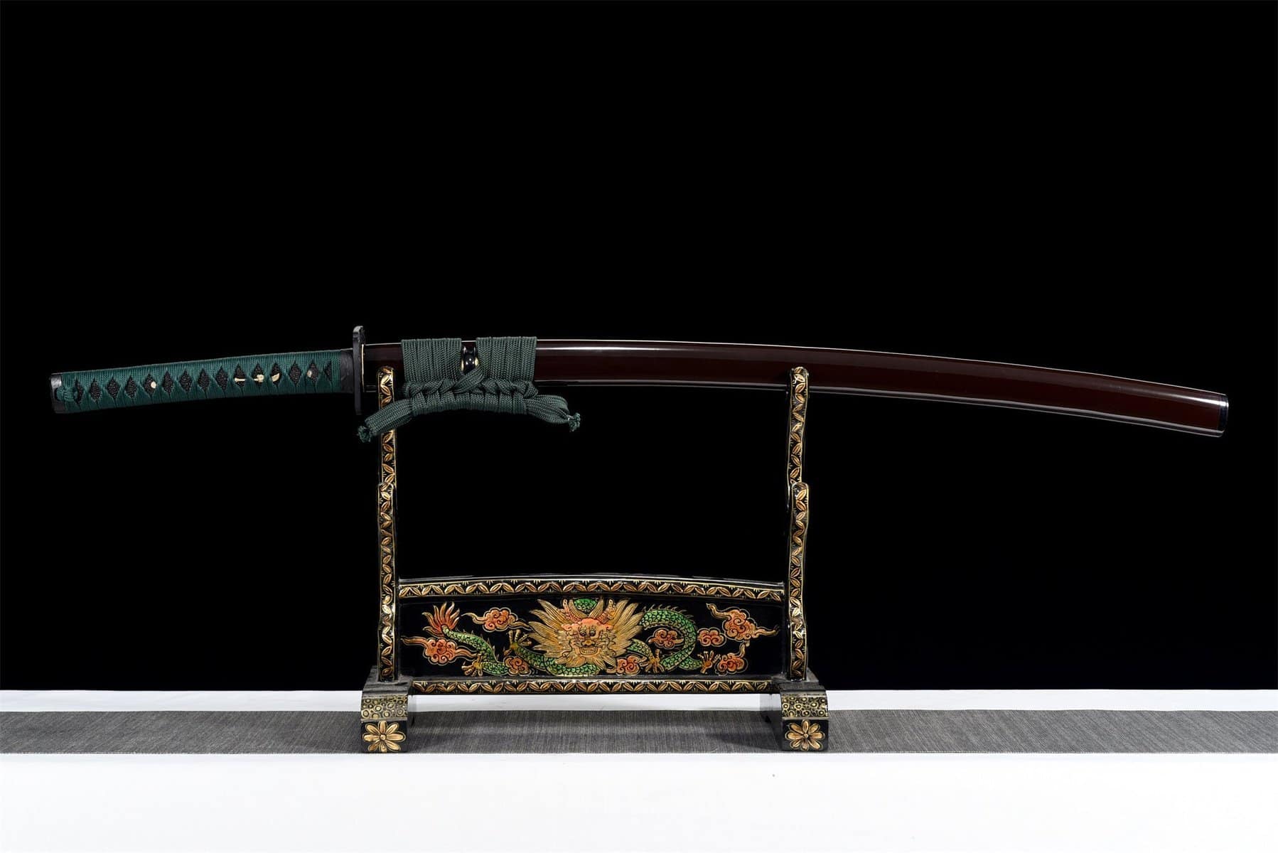 Brown And Green Real Katana