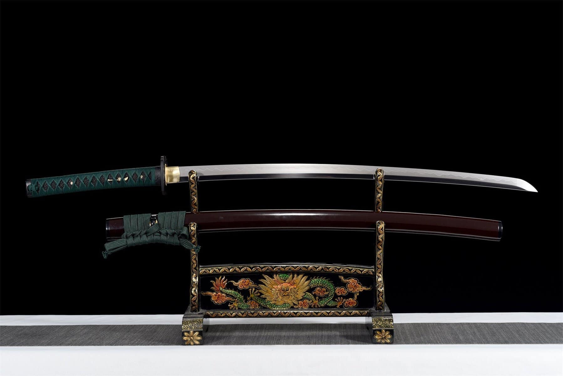 Brown And Green Real Katana