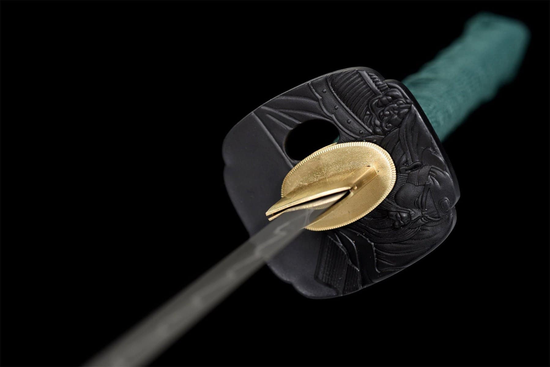 Brown And Green Real Katana