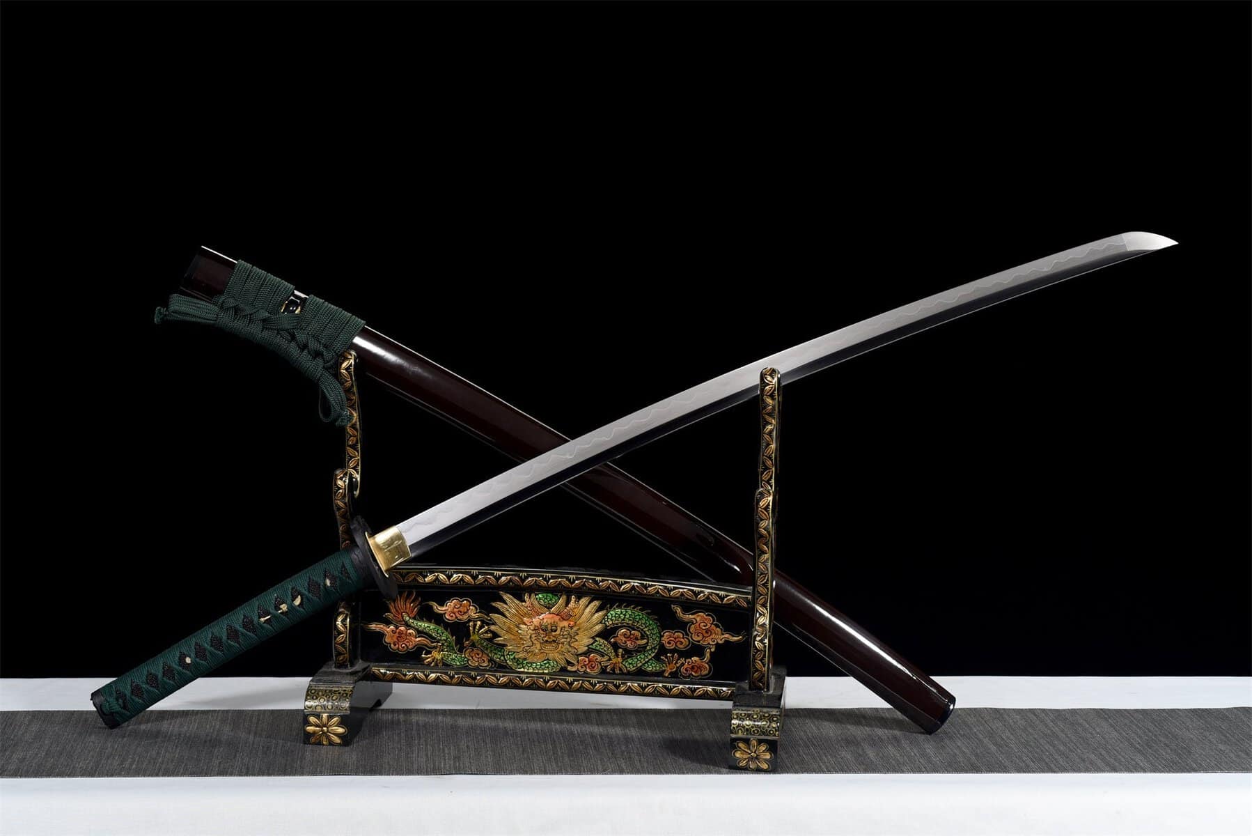 Brown And Green Real Katana