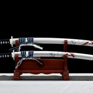 White Tanto And Katana Set