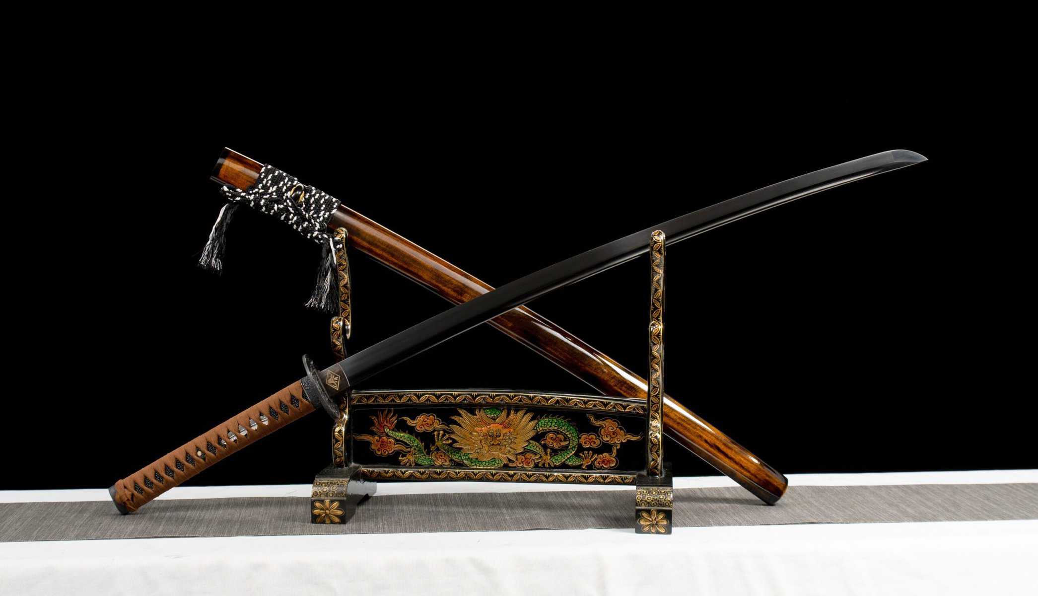 Black Blade Katana, Waves Tsuba