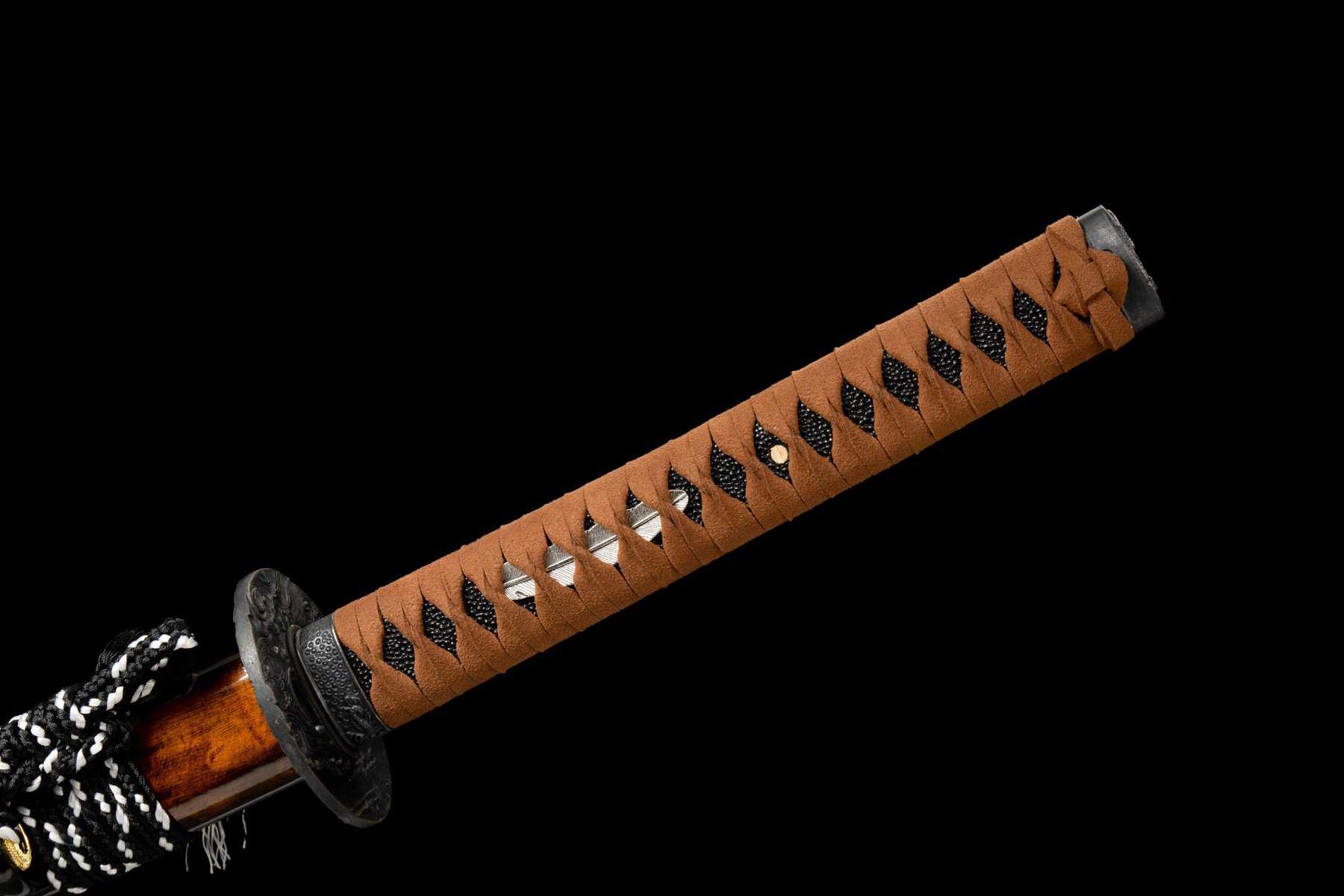Black Blade Katana, Waves Tsuba