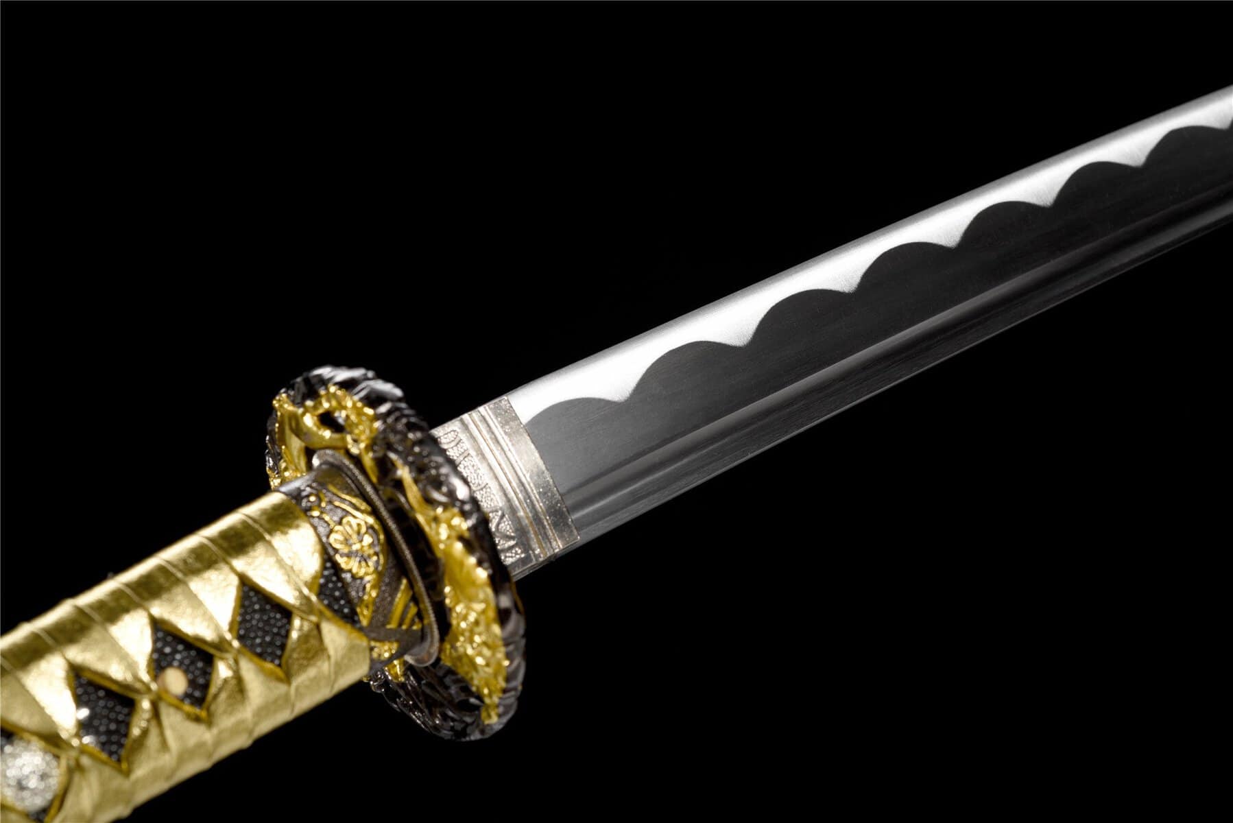Black And Gold Katana