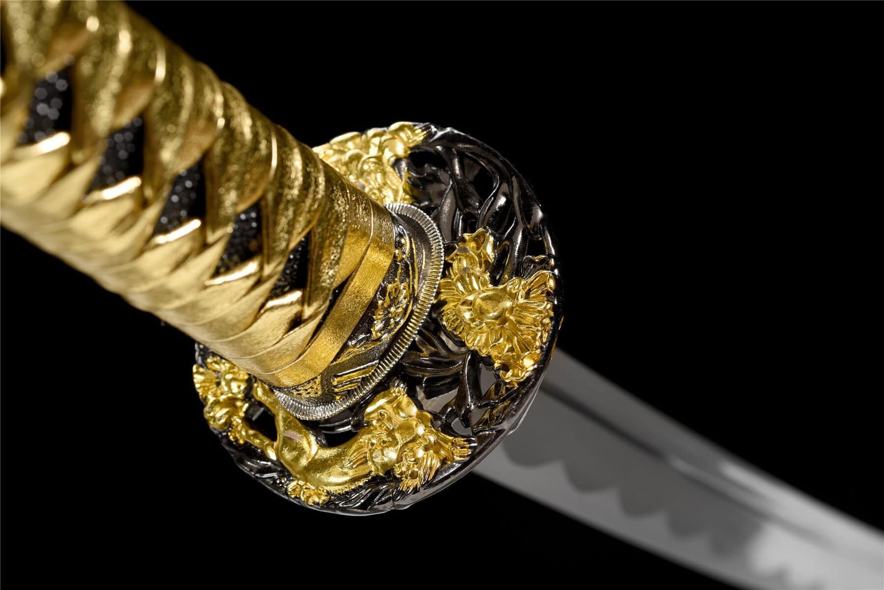 Black And Gold Katana