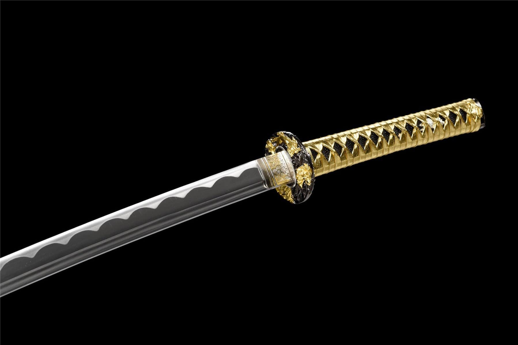 Black And Gold Katana