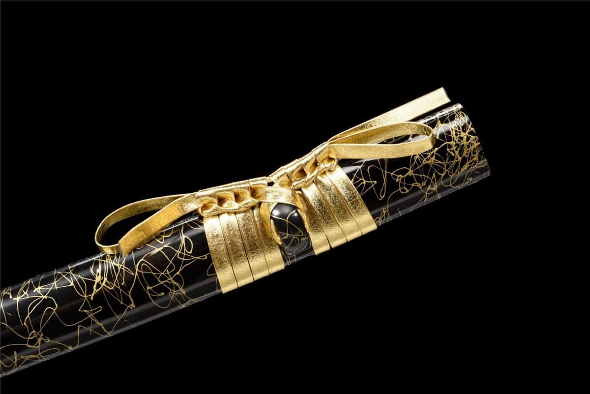 Black And Gold Katana