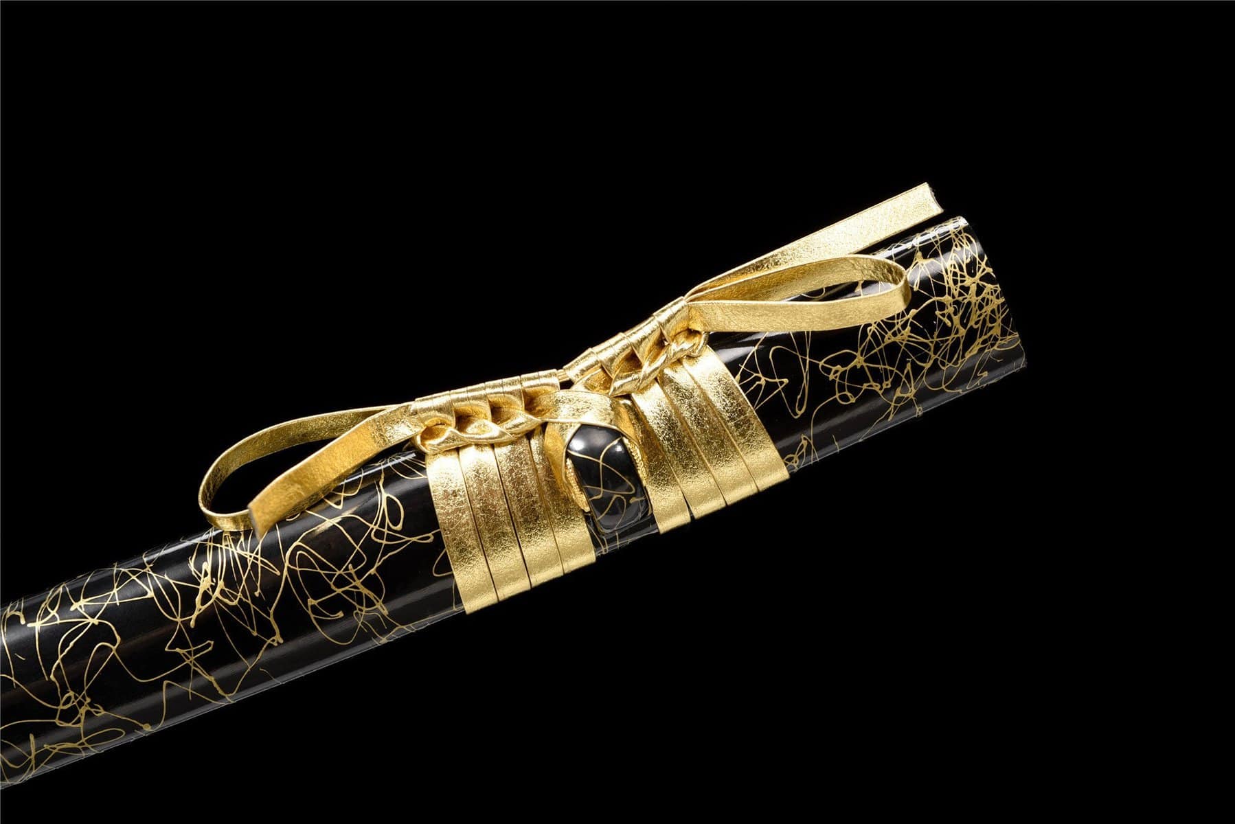 Black And Gold Katana