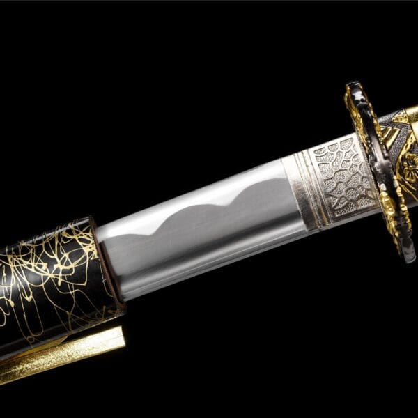 Black And Gold Katana