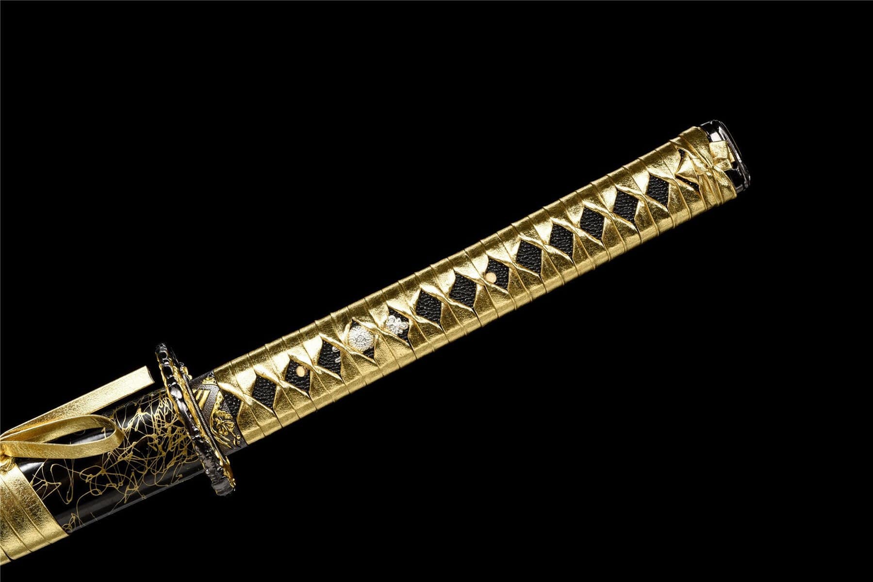 Black And Gold Katana